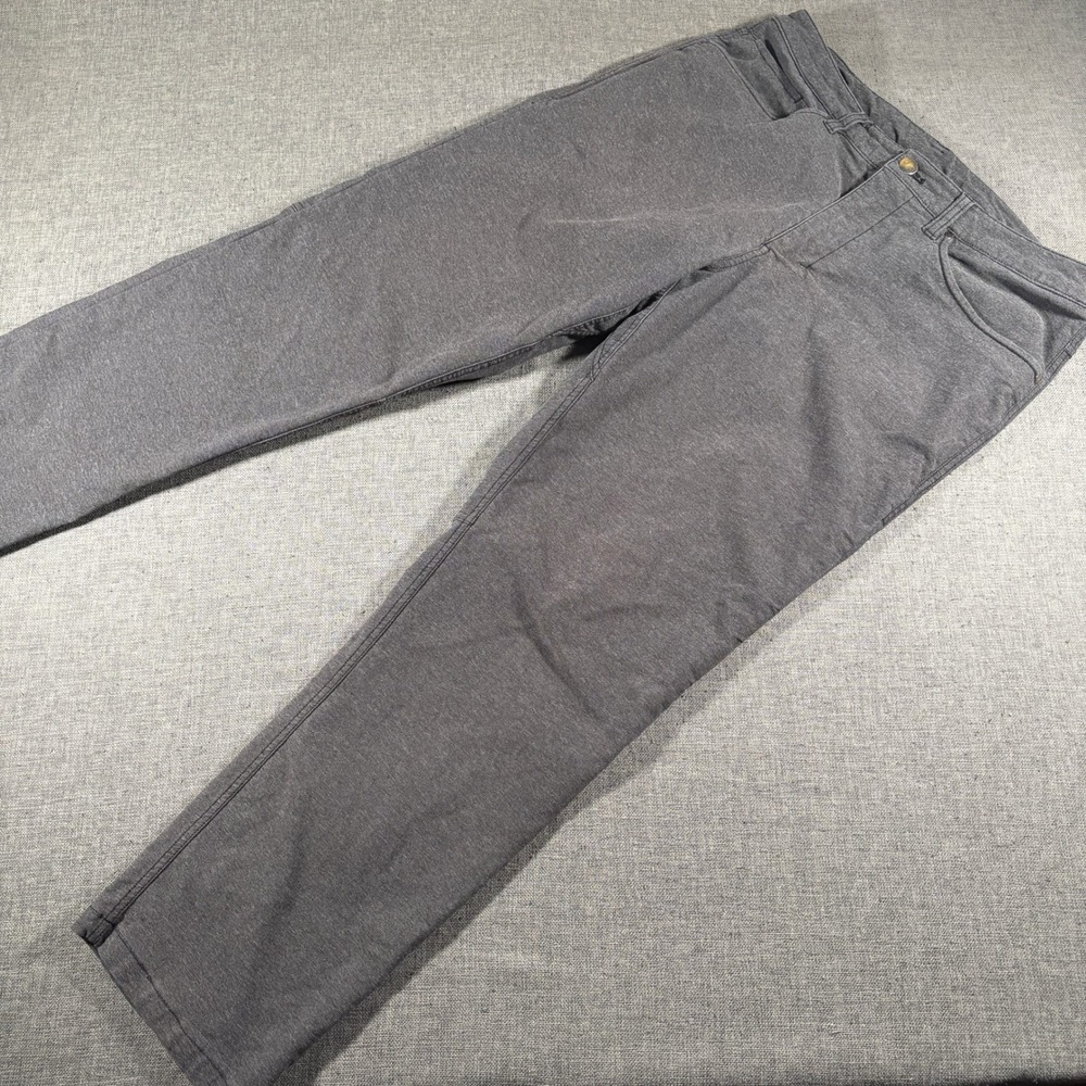 Lululemon‎ ABC Pant Mens 33x28 Grey Textured Stretch Commuter Performance Golf